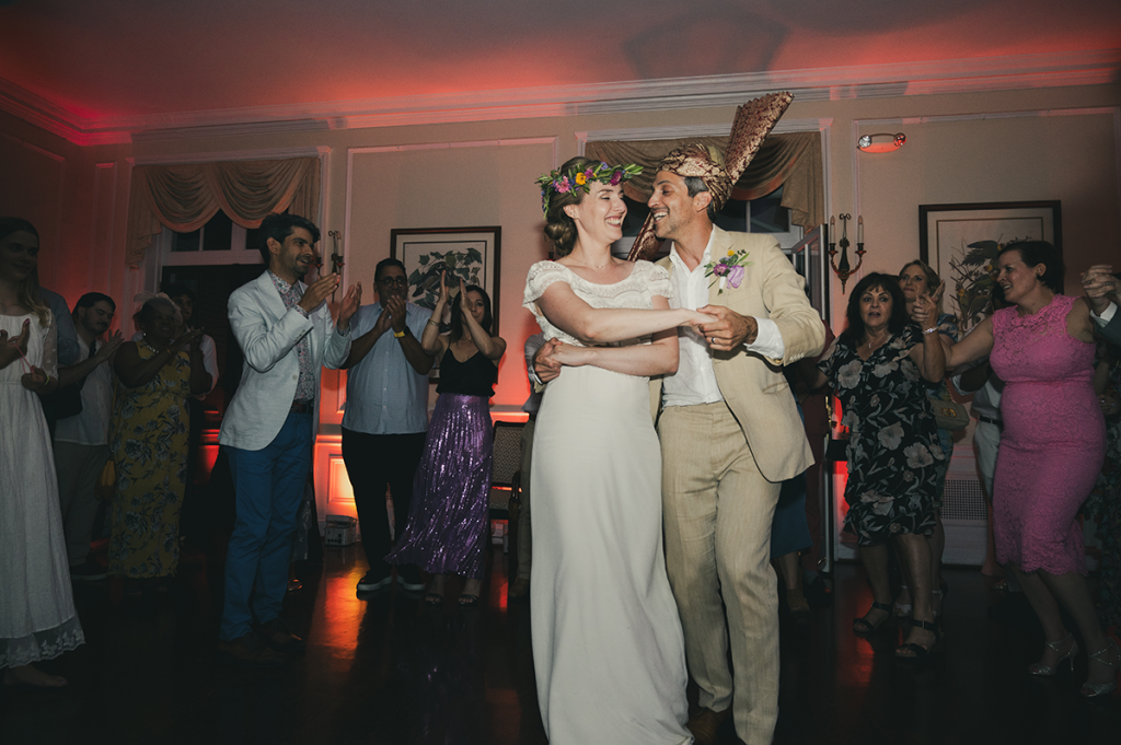 The couple dancing