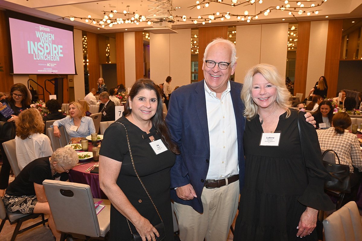 From left, Joy Siegel of Aix La Chapelle Farm, John Ross of Nourishing Bethesda.