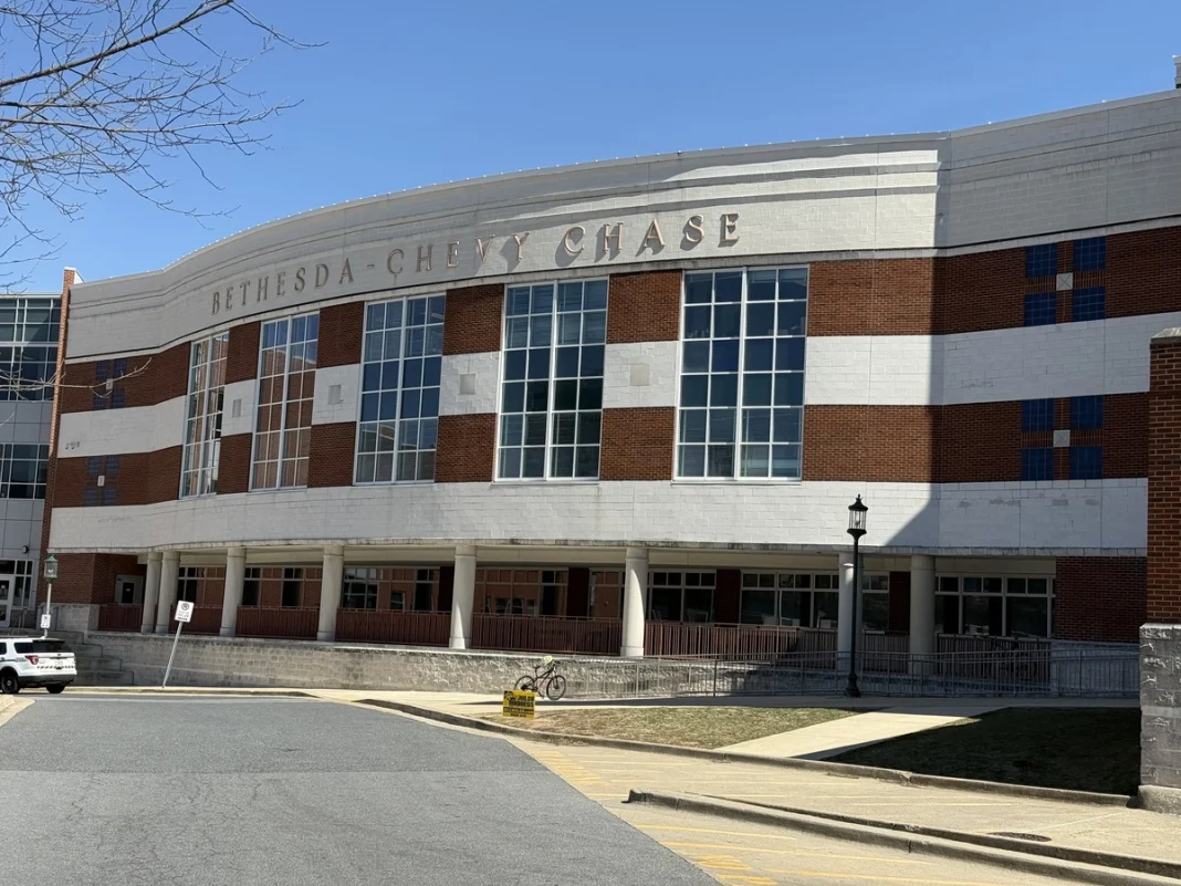 Bethesda-Chevy Chase High School front of school