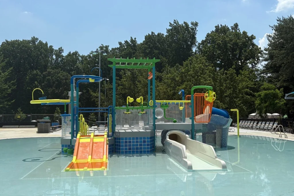 play structure in pool