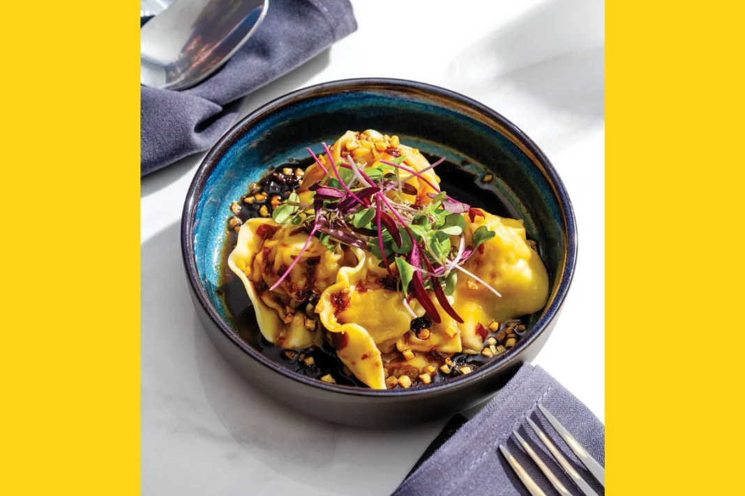 Steamed dumplings at BirdSong